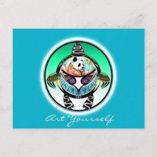 Turtle Panda Briefkaart