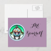 Turtle Panda Briefkaart (Voorkant / Achterkant)