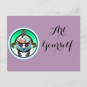 Turtle Panda Briefkaart