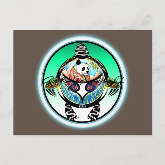 Turtle Panda Briefkaart (Voorkant)