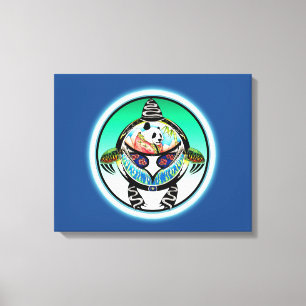Turtle Panda Canvas Afdruk