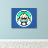 Turtle Panda Canvas Afdruk (Insitu (Houten vloer))