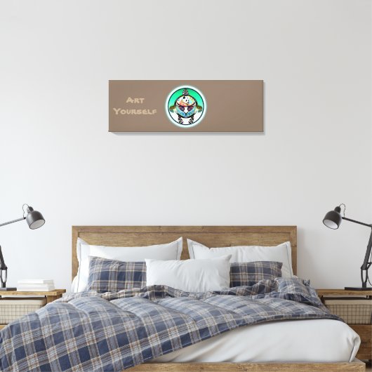 Turtle Panda Canvas Afdruk (Insitu (Slaapkamer))