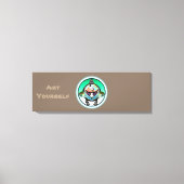 Turtle Panda Canvas Afdruk (Voorkant)