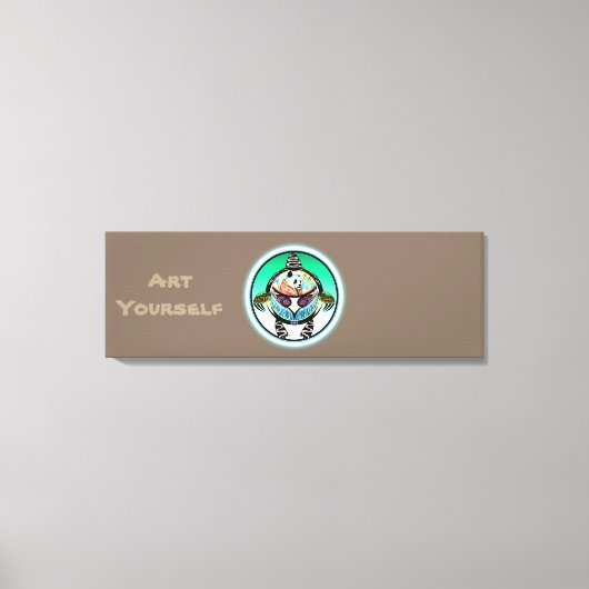 Turtle Panda Canvas Afdruk (Voorkant)