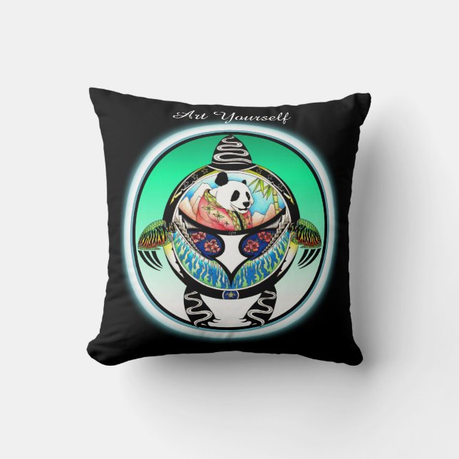 Turtle Panda Kussen (Voorkant)