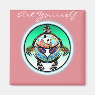 Turtle Panda Magneet