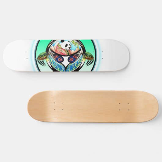 Turtle Panda Persoonlijk Skateboard (Horizontaal)