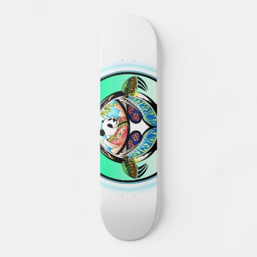 Turtle Panda Persoonlijk Skateboard (Voorkant)