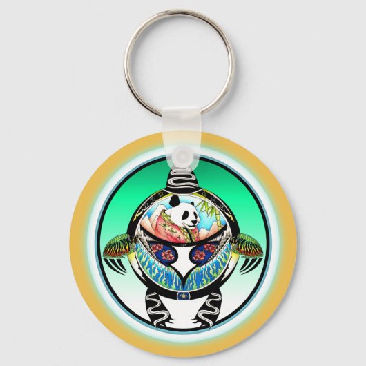 Turtle Panda Sleutelhanger (Voorkant)