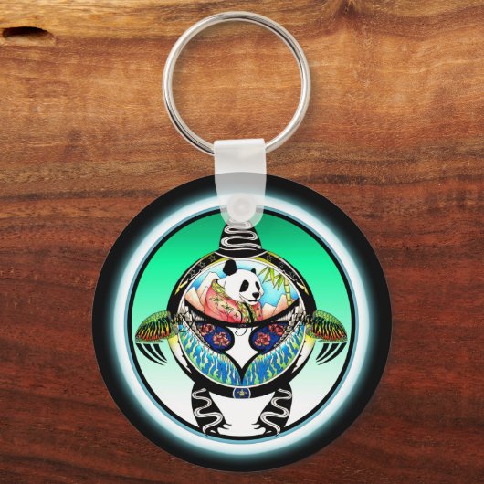 Turtle Panda Sleutelhanger (Voorkant)