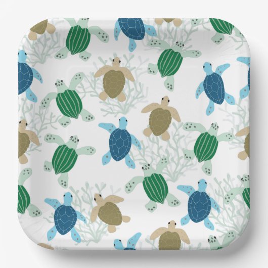 Turtle  papieren bordje (Voorkant)