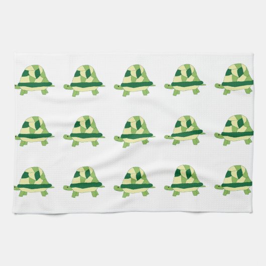 Turtle Parade-handdoek Theedoek (Horizontaal)