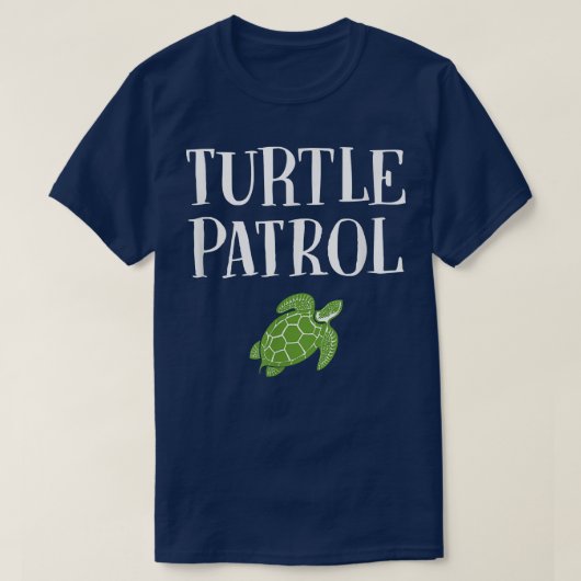 Turtle Patrol Cute Pet Tortoise T-shirt (Design voorkant)
