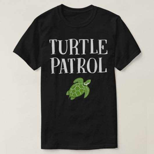 Turtle Patrol Cute Pet Tortoise T-shirt (Design voorkant)