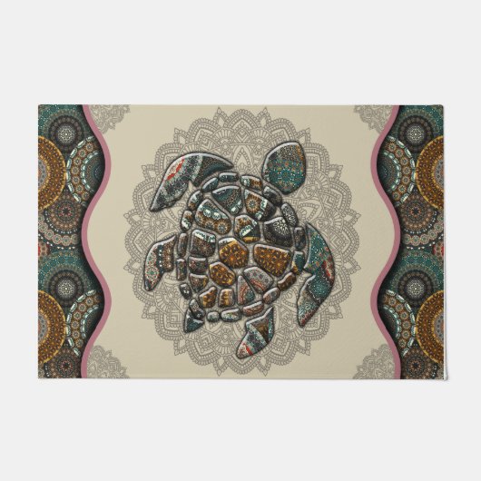  Turtle Pattern Doormats, Turtle Lover Rugs Deurmat (Voorkant)