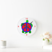 Turtle Peace Clock Ronde Klok (Huis)