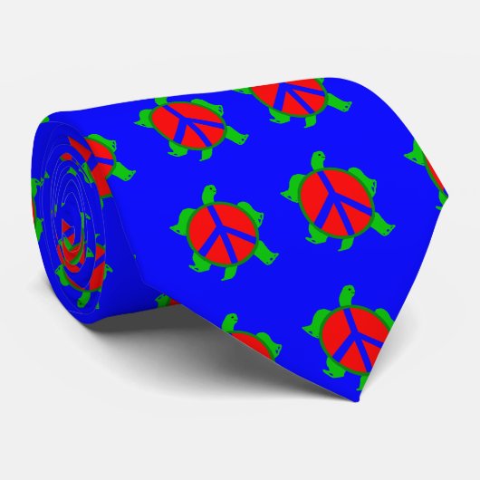 Turtle Peace Stropdas (Opgerold)