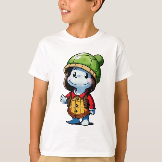 Turtle pet liefhebber | AI Art T-shirt (Voorkant)