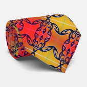 Turtle petroglyph stropdas (Opgerold)