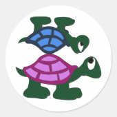 Turtle Piggyback Sticker (Voorkant)
