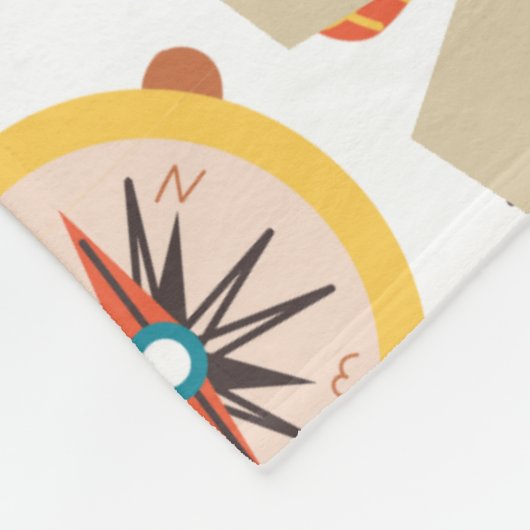 Turtle Pirate Money Fleece Deken (Hoek)