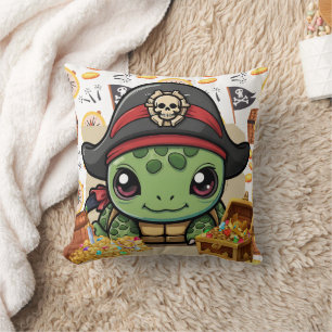 Turtle Pirate Money Kussen