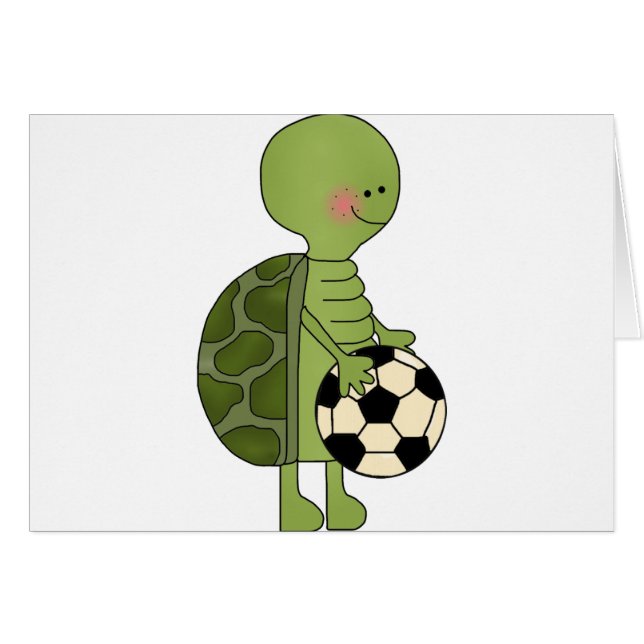 Turtle playing soccer (Voorkant Horizontaal)