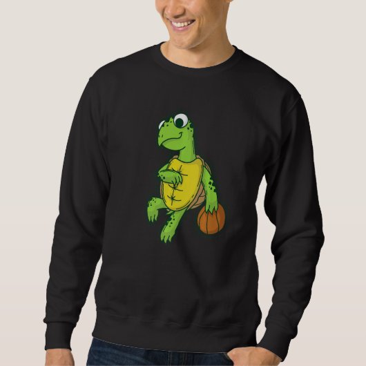 Turtle plays and loves Basketball Trui (Voorkant)