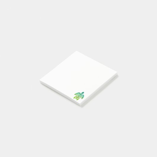 Turtle Post-it - Green Post-it® Notes (Schuin)
