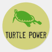 Turtle Power Sticker (Voorkant)