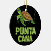 Turtle Punta Cana Dominican Republic Souvenir Keramisch Ornament (Rechts)