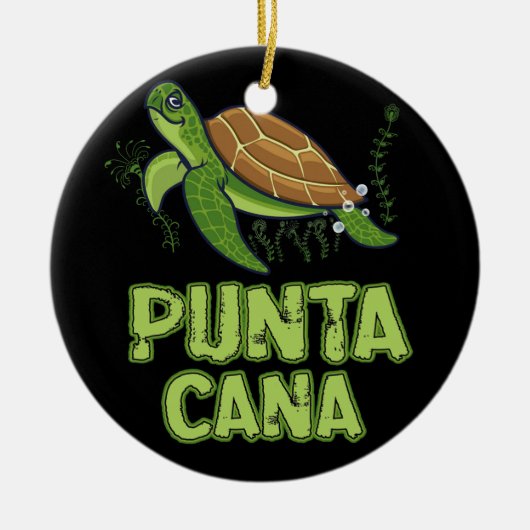 Turtle Punta Cana Dominican Republic Souvenir Keramisch Ornament (Voorkant)