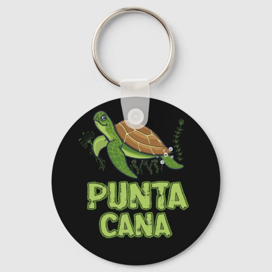 Turtle Punta Cana Dominican Republic Souvenir Sleutelhanger (Voorkant)