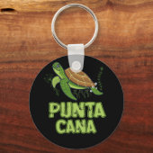 Turtle Punta Cana Dominican Republic Souvenir Sleutelhanger (Voorkant)