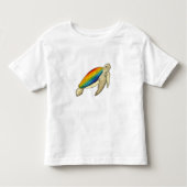Turtle Rainbow Kinder Shirts (Voorkant)