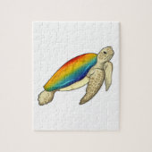 Turtle Rainbow Legpuzzel (Verticaal)