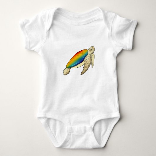 Turtle Rainbow Romper (Voorkant)