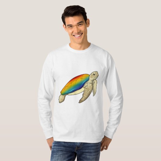 Turtle Rainbow T-shirt (Voorkant volledig)