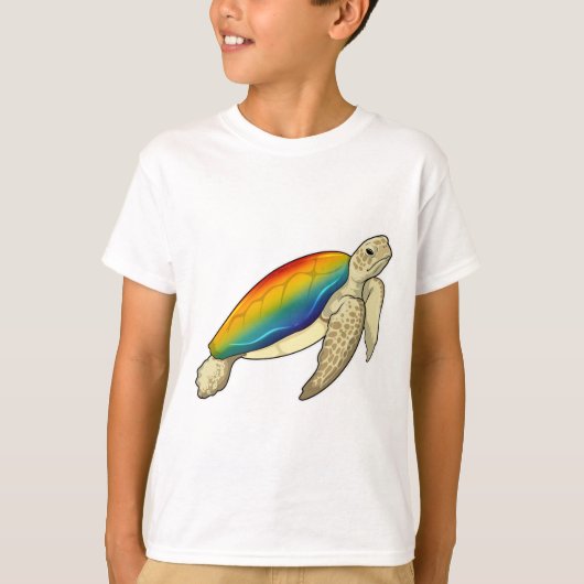 Turtle Rainbow T-shirt (Voorkant)