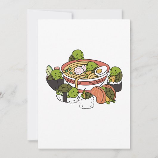 Turtle Ramen Sushi Bedankkaart (Voorkant)