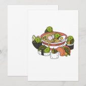 Turtle Ramen Sushi Bedankkaart (Voorkant / Achterkant)