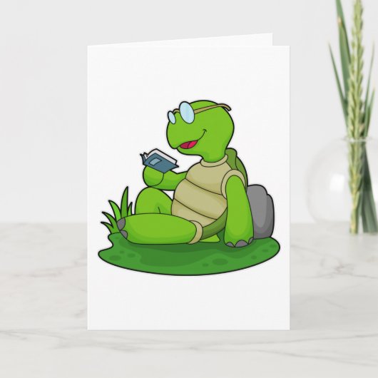 Turtle Reading Book Kaart (Voorkant)
