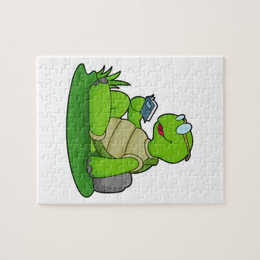 Turtle Reading Book Legpuzzel (Horizontaal)