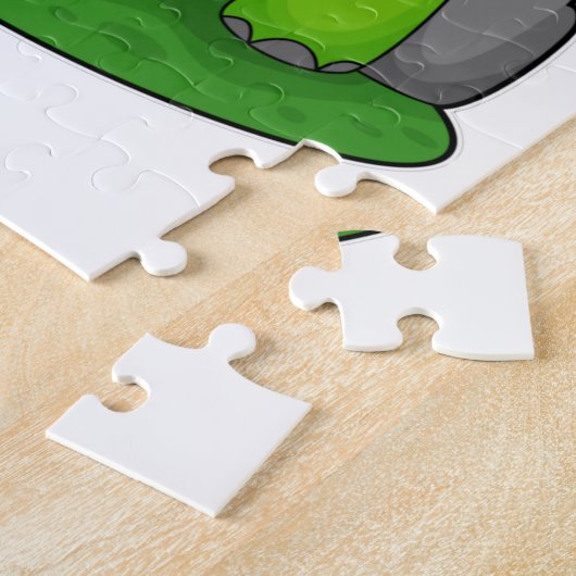 Turtle Reading Book Legpuzzel (Zijkant)