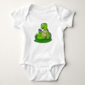 Turtle Reading Book Romper (Voorkant)