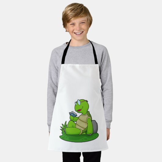 Turtle Reading Book Schort (Gedragen)