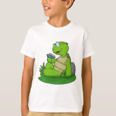 Turtle Reading Book T-shirt (Voorkant)