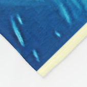 Turtle Reef Glow Design Fleece Deken (Hoek)