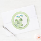 Turtle Reef Round - aangepaste voordelige Sticker (Envelop)